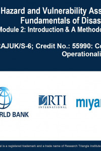 Cover Image of the 7.1 Subject 7: Introduction to HVRA & DRM and Methodology for Hazard-Resilient Infrastructure
